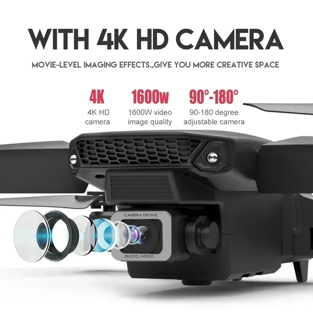 E88 프로 와이파이 FPV 드론, 광각 HD 4K 1 - Drone Camera Lens 리뷰 및 가격